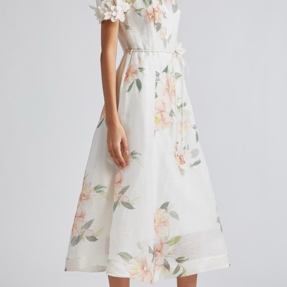Zimmermann liftoff flower midi dress - Picture 4 of 15